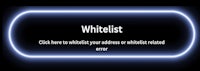 whitelist error - how to fix whitelist error