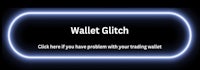 a neon sign with the words wallet glitch